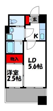 グランフォーレ箱崎ステーションプラザの間取り画像