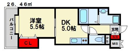 グランメール・エスティエの間取り画像