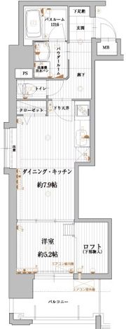 アクタス天神セントラルタワーIIの間取り画像