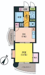 キトミ壱番館の間取り画像