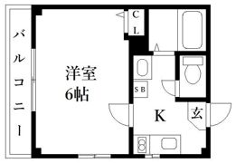 クレール赤坂の間取り画像