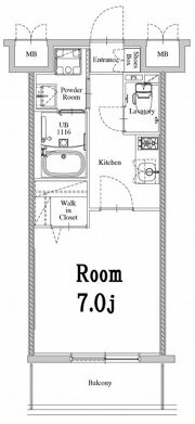 エンクレスト天神WESTの間取り画像