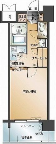 エンクレスト天神IIの間取り画像