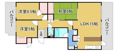 ライオンズマンション桜坂シティの間取り画像