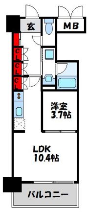RJRプレシア新宮中央駅前の間取り画像