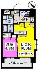 ピュア博多駅南弐番館の間取り画像