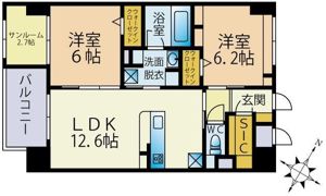 BLESS 南福岡駅前の間取り画像