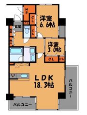 天神プレイス イーストの間取り画像