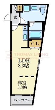 シュルークアナーカ大濠の間取り画像
