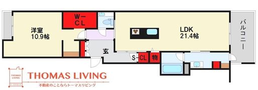 Shamaison Luxuar平尾山荘通の間取り画像