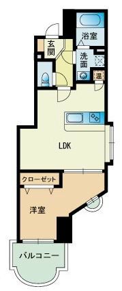 オリンピア西新の間取り画像