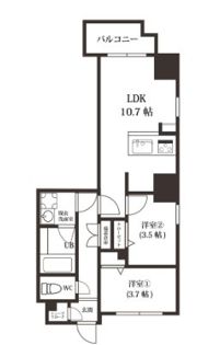 MODERN PALAZZO博多Bayの間取り画像
