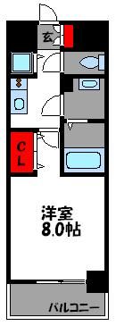 ピュアドームエルクオーレ箱崎の間取り画像
