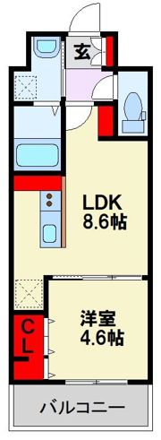 Caisse大橋（ケイスオオハシ）の間取り画像