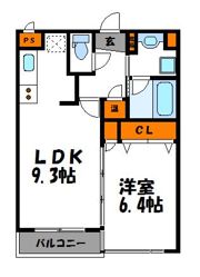 赤坂シャトー松風の間取り画像