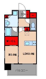 オープンレジデンシア大濠公園の間取り画像