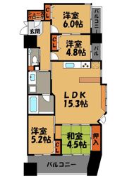 アクロス天神センタープラザの間取り画像