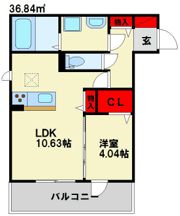 D-room大野城Bの間取り画像