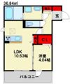 D-room大野城Bの間取り画像