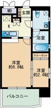 サニークレスト大濠公園の間取り画像