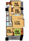 アクロス天神センタープラザの間取り画像