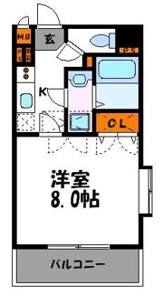 アクアシティ渡辺通の間取り画像