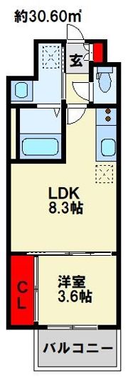 ヴェルデ博多サウスの間取り画像