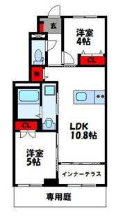 仮）夜臼6丁目新築アパートの間取り画像