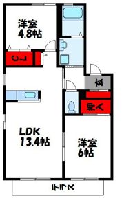 メゾンクレールの間取り画像