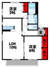 G－クレスト花見Aの間取り画像