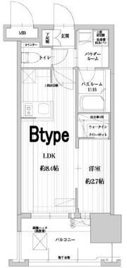 グランフォーレプライム大濠南の間取り画像