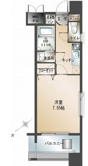 エンクレスト福岡の間取り画像