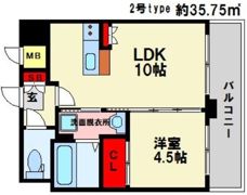 BUREEDS大橋の間取り画像