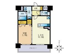 ルミエール箱崎駅前の間取り画像