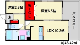 グランパ藤永田の間取り画像
