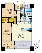 ラ・メール港の間取り画像