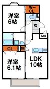 ハイルーラル3 D棟の間取り画像