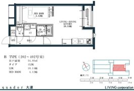 quador大濠の間取り画像