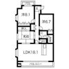 ボスコ薬院の間取り画像
