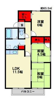 春日第6レジデンス江崎弐番館の間取り画像