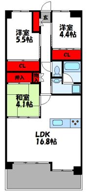 アルファステイツ志免中央の間取り画像