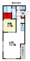カーサマコイ南福岡の間取り画像