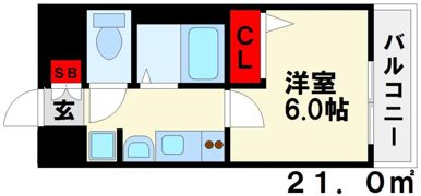 エステムプラザ博多駅南の間取り画像