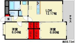 エントピアVの間取り画像