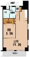 ホワイトピア博多駅南の間取り画像