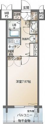 エンクレスト天神の間取り画像