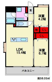 アイリーフ大楠の間取り画像