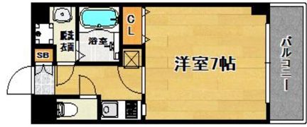 レジデンシャルヒルズ博多駅前の間取り画像