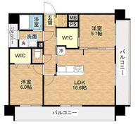 アクシオン箱崎プレミアムの間取り画像