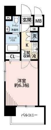 ダイナコートエスタディオ博多の間取り画像